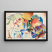 Skizze für Allerheiligen II Komposition mit Heiligen - Wassily Kandinsky — gerahmtes Bild an der Wand