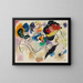 Skizze für die Komposition VII - Wassily Kandinsky — gerahmtes Bild an der Wand