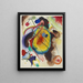 Konzeption eines Wandfresken für Edwin R. Campbell - Wassily Kandinsky — gerahmtes Bild an der Wand