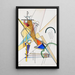 Tissu - Wassily Kandinsky — gerahmtes Bild an der Wand