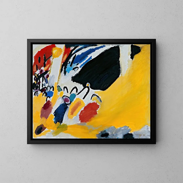 Impression III: Konzert - Wassily Kandinsky — gerahmtes Bild an der Wand