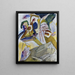 Improvisation 18 mit Grabstein - Wassily Kandinsky — gerahmtes Bild an der Wand