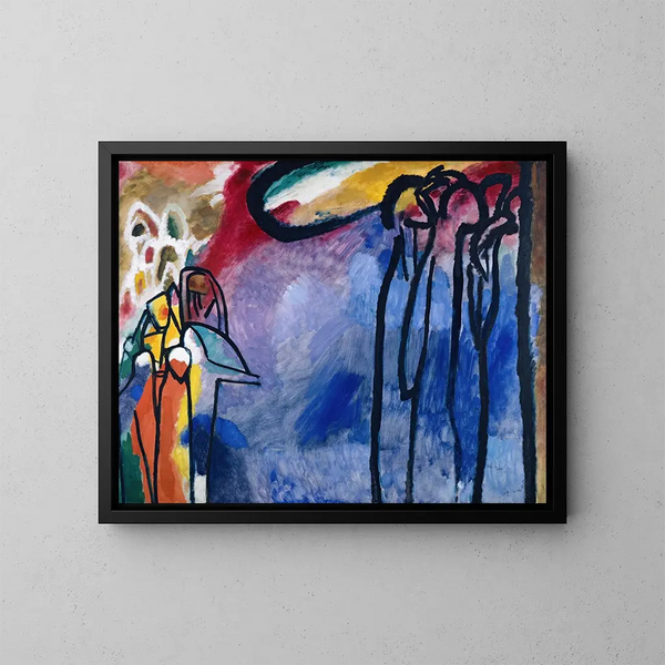Improvisation 19 - Wassily Kandinsky — gerahmtes Bild an der Wand