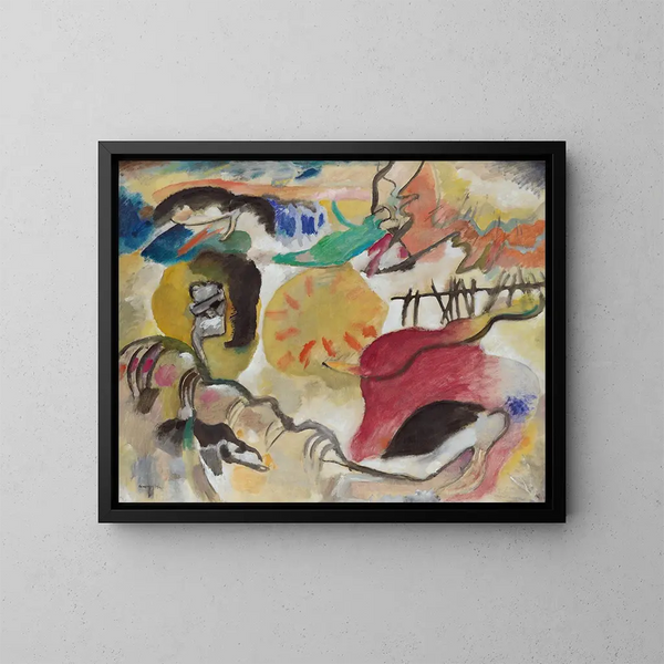 Improvisation 27: Garten der Liebe II - Wassily Kandinsky — gerahmtes Bild an der Wand