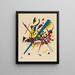 Petits mondes I - Wassily Kandinsky — gerahmtes Bild an der Wand
