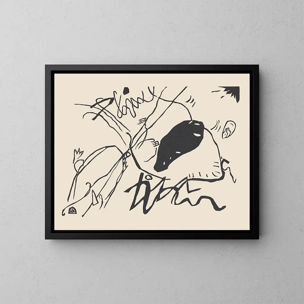 Klnge Pl02 - Wassily Kandinsky — gerahmtes Bild an der Wand