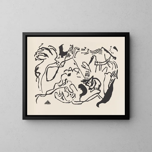 Klänge Pl06 - Wassily Kandinsky — gerahmtes Bild an der Wand