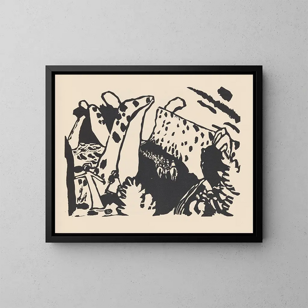 Klänge Pl18 - Wassily Kandinsky — gerahmtes Bild an der Wand