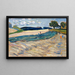 Landschaft mit einem gelben Feld - Wassily Kandinsky — gerahmtes Bild an der Wand
