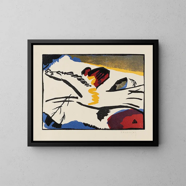 Lyrismus - Wassily Kandinsky — gerahmtes Bild an der Wand