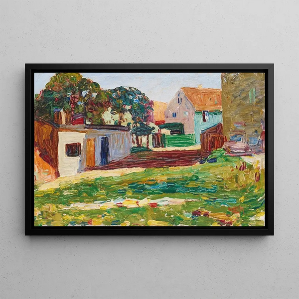 Wassily Kandinsky - SchwabingDas weisse haus.webp