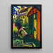 Treppe zum Schloss von Murnau - Wassily Kandinsky — gerahmtes Bild an der Wand