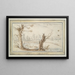 Saules sur la rivière Rur - Wenceslaus Hollar — gerahmtes Bild an der Wand