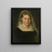 Anna Maria Mosbrugger née Hetlin 1774-1829 die zweite Ehefrau des Malers - Wendelin Moosbrugger — gerahmtes Bild an der Wand