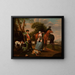 Au repos lors d'une chasse - Wenzel Ignaz Prasch — gerahmtes Bild an der Wand