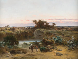 Werner Wilhelm Gustav Schuch - Oasis in the desert.webp