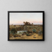 Oasis im Wüsten - Werner Wilhelm Gustav Schuch — gerahmtes Bild an der Wand
