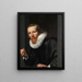Portrait eines Goldschmieds - Werner van den Valckert — gerahmtes Bild an der Wand