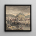 Weymouth Gemälde mit Figuren, Versand und Blick auf das Custom House - John Henderson — gerahmtes Bild an der Wand