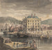 Weymouth Gemälde mit Figuren, Versand und Blick auf das Custom House - John Henderson — Ansicht des Kunstwerks