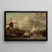 Alkmaar vu depuis le Zeglis - Wigerus Vitringa — gerahmtes Bild an der Wand