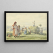 Heuernte in Russland - Wilhelm Amandus Beer — gerahmtes Bild an der Wand