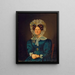 Portrait von Mette Sophie Fuglsang, der Tante des Künstlers - Wilhelm Bendz — gerahmtes Bild an der Wand