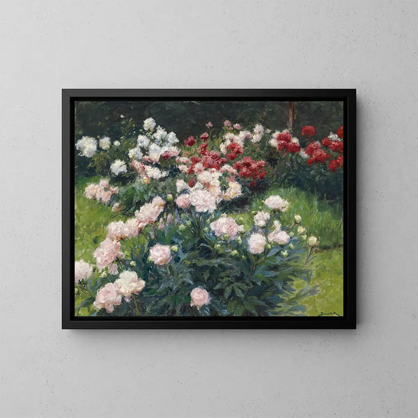 Pfingstrosen - Wilhelm Bernatzik — gerahmtes Bild an der Wand