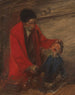 Beim Landarzt - Wilhelm Busch, um 1877 — Arzt bei der Untersuchung eines Kindes