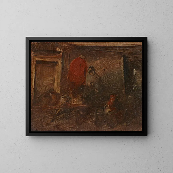 Auberge hollandaise - Wilhelm Busch — gerahmtes Bild an der Wand