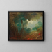 Landschaftsbild mit Bauern und Feldern - Wilhelm Busch — gerahmtes Bild an der Wand