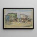 Chariots de bain à Katwijk - Wilhelm Gutmann — gerahmtes Bild an der Wand