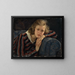Portrait der Tochter Brigitte - Wilhelm Hempfing — gerahmtes Bild an der Wand