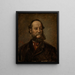 Portrait des Tiermalers Josef Wolf - Wilhelm Kümpel — gerahmtes Bild an der Wand