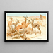 Gazelle Dorcas - Wilhelm Kuhnert — gerahmtes Bild an der Wand