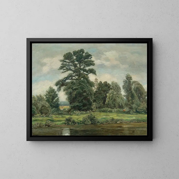 Landschaft des Sumpfgebietes - Wilhelm Legler — gerahmtes Bild an der Wand