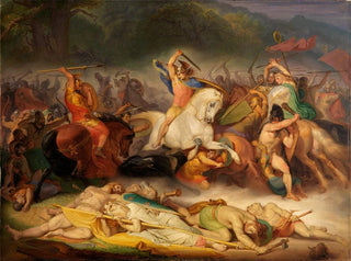 Wilhelm Lindenschmit the Elder - Die Hermannsschlacht im Teutoburger Wald.webp