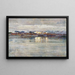 Winterliche Atmosphäre am Zürichsee - Wilhelm Ludwig Lehmann — gerahmtes Bild an der Wand