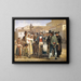 Ein Scharlatan, der auf der Piazza Barberini in Rom Schuhcreme verkauft - Wilhelm Marstrand — gerahmtes Bild an der Wand