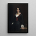 Portrait von Mademoiselle Vilhelmine Ville Hage später Madame Heise 1838-1912 - Wilhelm Marstrand — gerahmtes Bild an der Wand