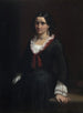 Portrait von Mademoiselle Vilhelmine Ville Hage später Madame Heise 1838-1912 - Wilhelm Marstrand — Ansicht des Kunstwerks