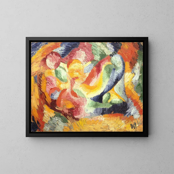 Composition astrale VI - Wilhelm Morgner — gerahmtes Bild an der Wand