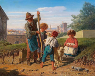 Wilhelm Richter - Bauernkinder vor den Toren von Florenz.webp