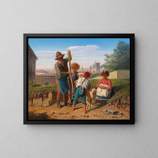 Wilhelm Richter - Bauernkinder vor den Toren von Florenz.webp
