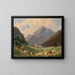 Eine Aussicht auf Tirol - Wilhelm Steinfeld — gerahmtes Bild an der Wand