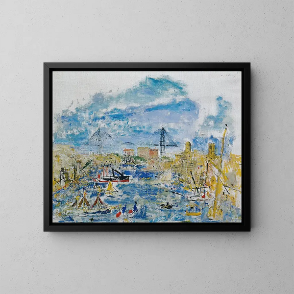 Hafen von Marseille - Wilhelm Thöny — gerahmtes Bild an der Wand