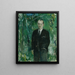 Selbstporträt - Wilhelm Thöny — gerahmtes Bild an der Wand