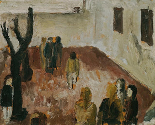 Wilhelm Thny - Studie zum Schulhof.webp