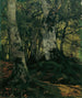 Wald aus Buchen mit Liebespaaren - Wilhelm Trübner — Ansicht des Kunstwerks