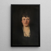 Junge Frau mit quadratischem Ausschnitt - Wilhelm Trübner — gerahmtes Bild an der Wand